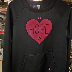 Under Armour Black and Pink Hope Sweatshirt